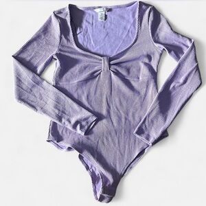 H&M Lilac Long Sleeve Bodysuit